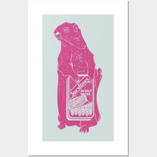 Marmot Eating Sardines Posters and Art